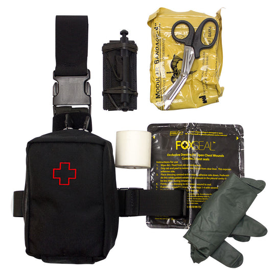 Speed Clip LASD IFAK Pouch, Thigh, Belt, Vest Kit, Filled