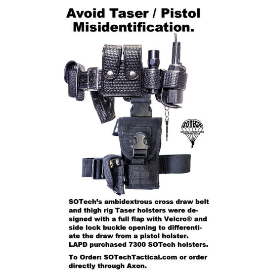 Speed Clip Taser Holster X2 Thigh, Belt, Vest